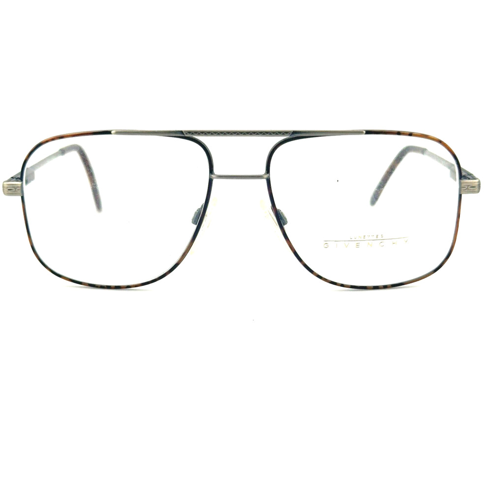 Givenchy Tortoiseshell and Silver Aviator Glasses